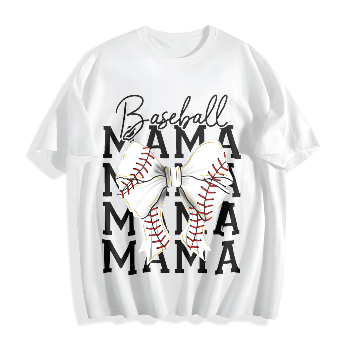 Baseball Mama Cotton T-Shirt - product view