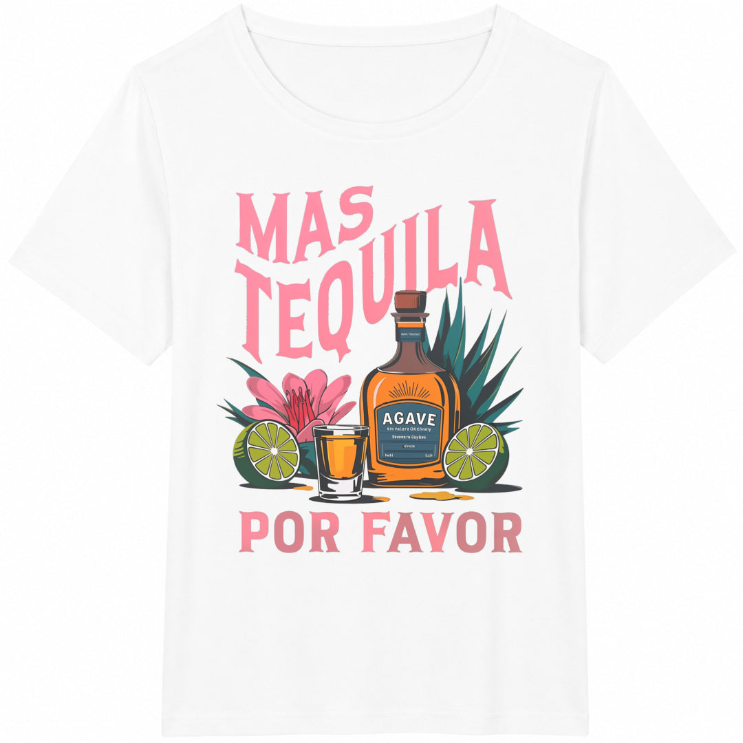 Tequila Cocktail Margarita Glass Beverage Lemon Flower Tree Cotton T-Shirt - product view