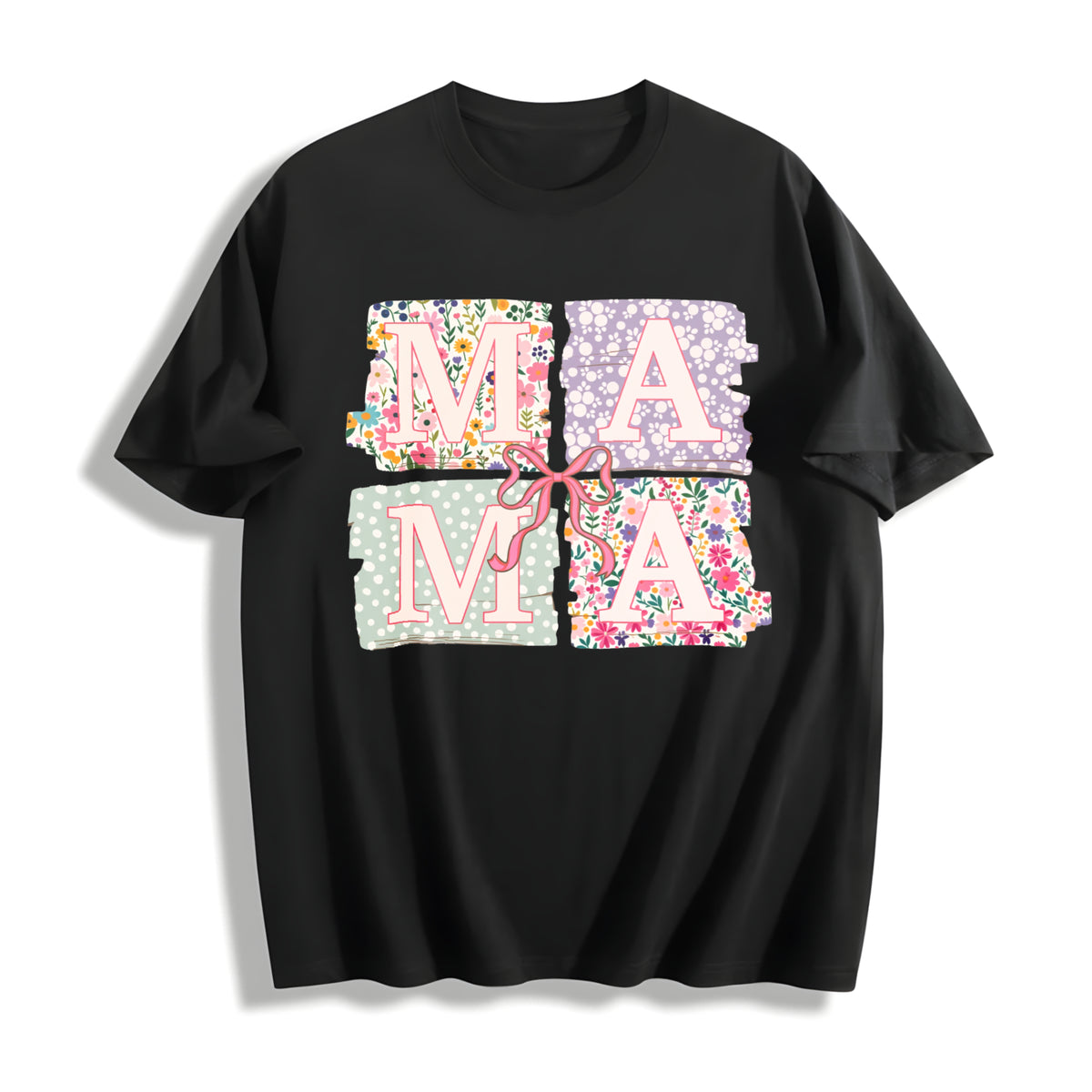 Mama Cotton T-Shirt - Black