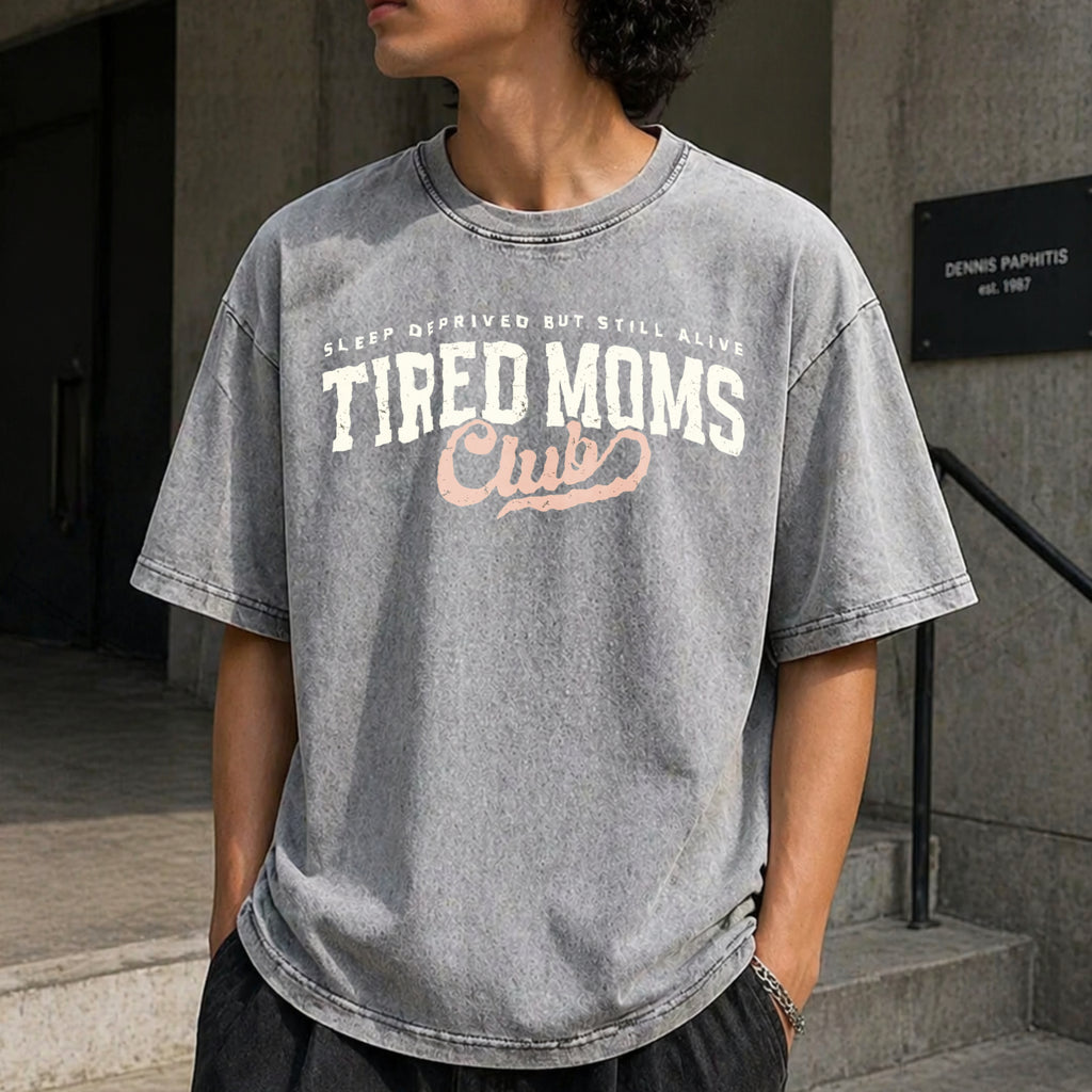 Tired Moms Club Vintage Washed T-Shirt - product view