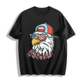 Lat Boys Patriotic Eagle Cotton T-Shirt - Black