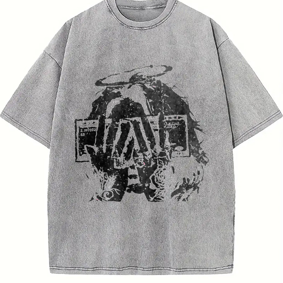 Money Angel Rose Vintage Washed T-Shirt - product view