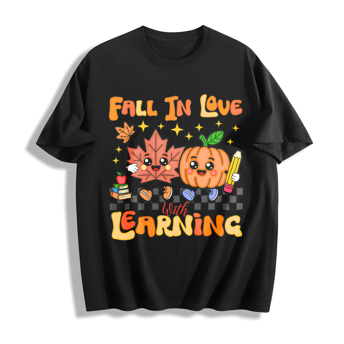 Teacher Fall Cotton T-Shirt - product view