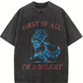 Comfort Colors First of All, I'm a Delight Shirt Funny Raccoon Tshirt Sarcastic Quote Shirt Sarcasm Shirt Funny Animal Raccoon Tee Humor Graphic T-Shirt