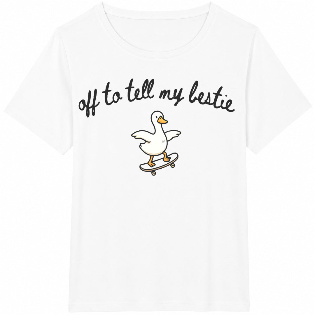 Funny Best Friend Matching Cotton T-Shirt - product view