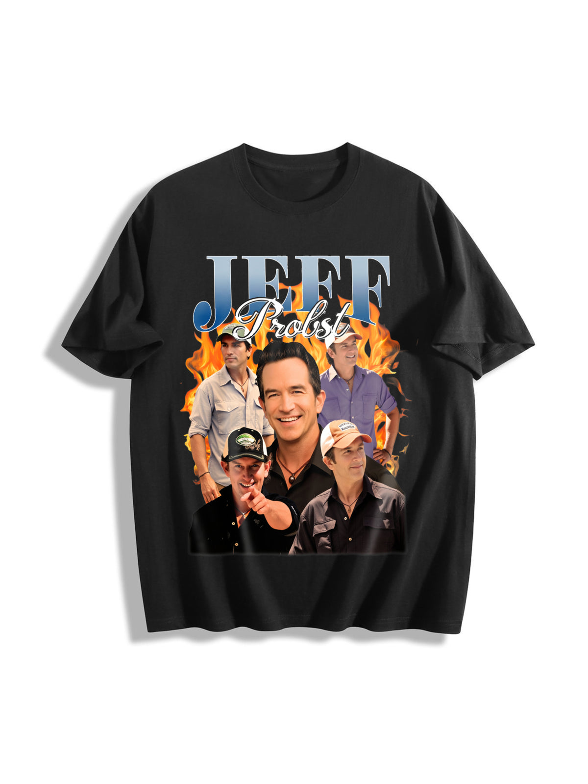 Jeff Probst Cotton T-Shirt - Black