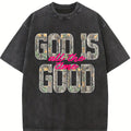 Comfort Colors God Is Good All The Time T-Shirt, Trendy Retro Distressed Camo Christian Tee, Retro Faith Shirt, Bible Verse Shirt, Religious Shirt Tshirt