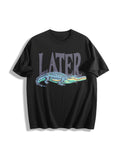 Later Gator 90s Cotton T-Shirt - Black