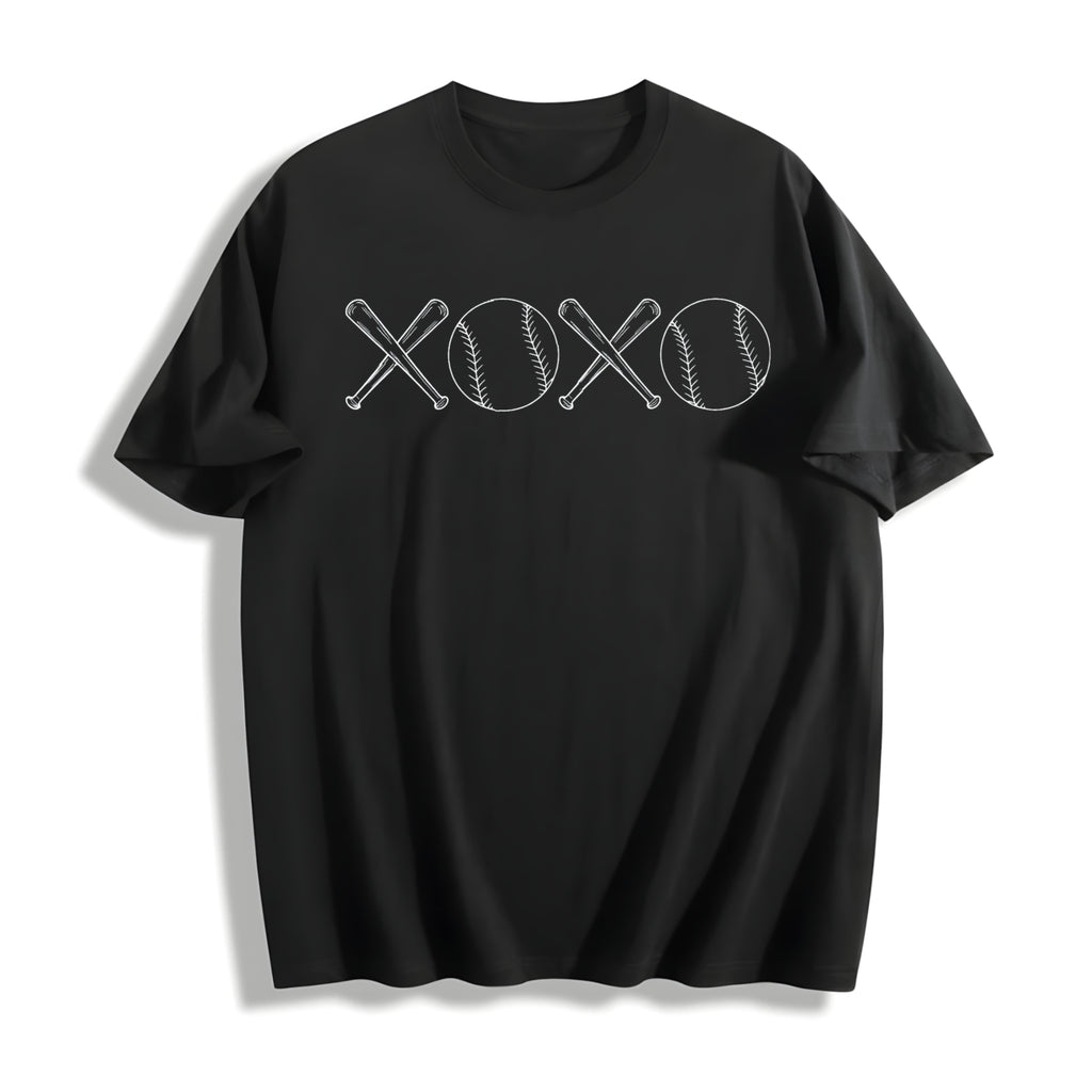 Baseball Xoxo Cotton T-Shirt - product view