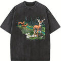 The Vintage 90s National Wildlife Deer Sweatshirt, Cotton Unisex Sweatshirt, Crew Neck, Menswear Top, Womenswear Top Underwear Streetwear