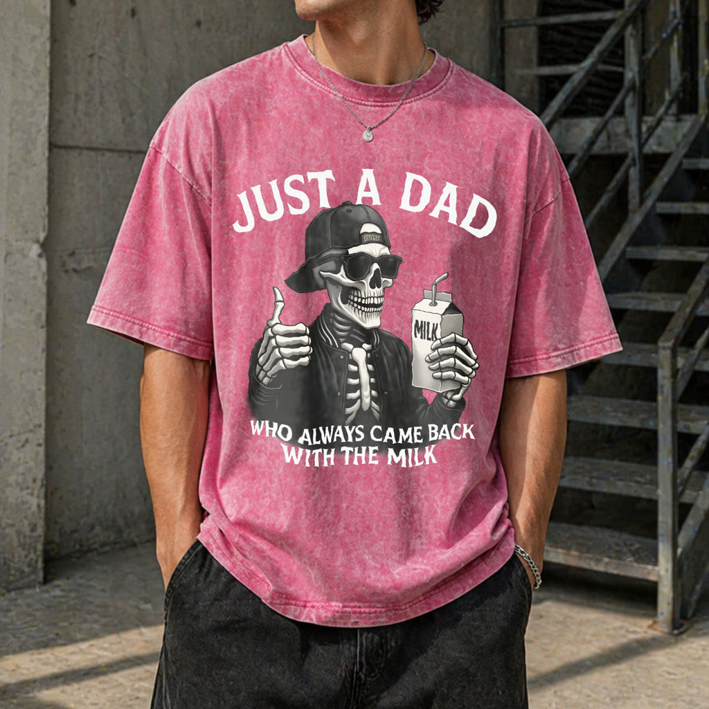 Funny Dad Vintage Washed T-Shirt - product view