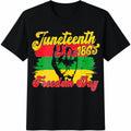 Juneteenth Cotton T-Shirt - Black