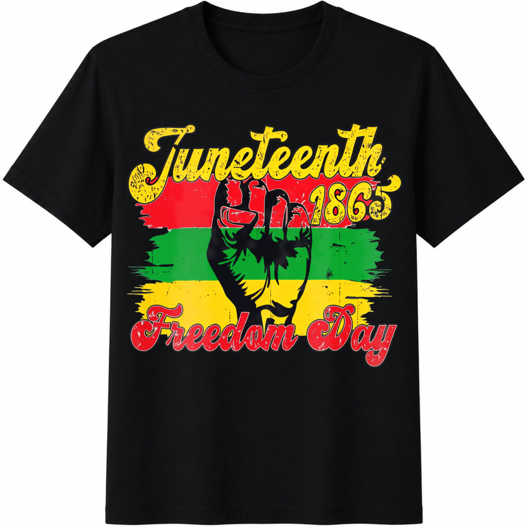 Juneteenth Cotton T-Shirt - Black