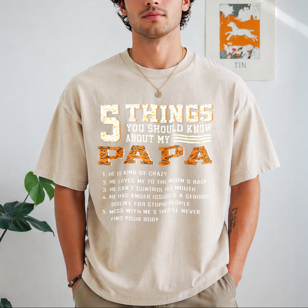 Father's Day Vintage Washed T-Shirt - product view