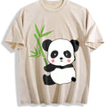 Panda Vintage Washed T-Shirt - Beige