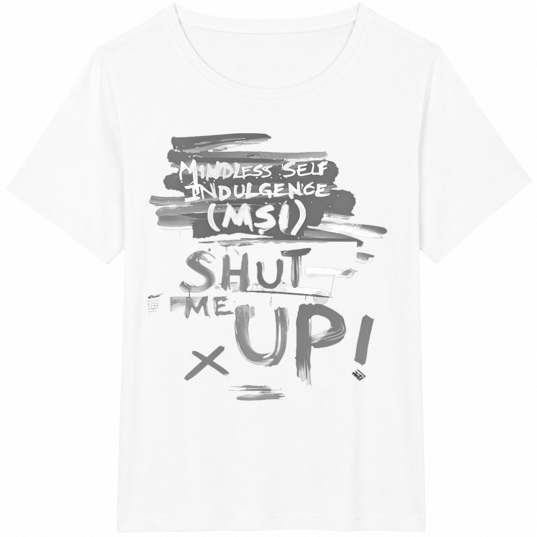 Self Indulgence Band MSI Album Shut Up Cotton T-Shirt - product view