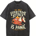 valentine shirts Vintage Tees Effective Attack Is Panic T-Shirt Graphic Tees Funny Shirt Unisex Anime Shirt Menswear Womenswear Streetwear Funny Tshirt Men Gifts