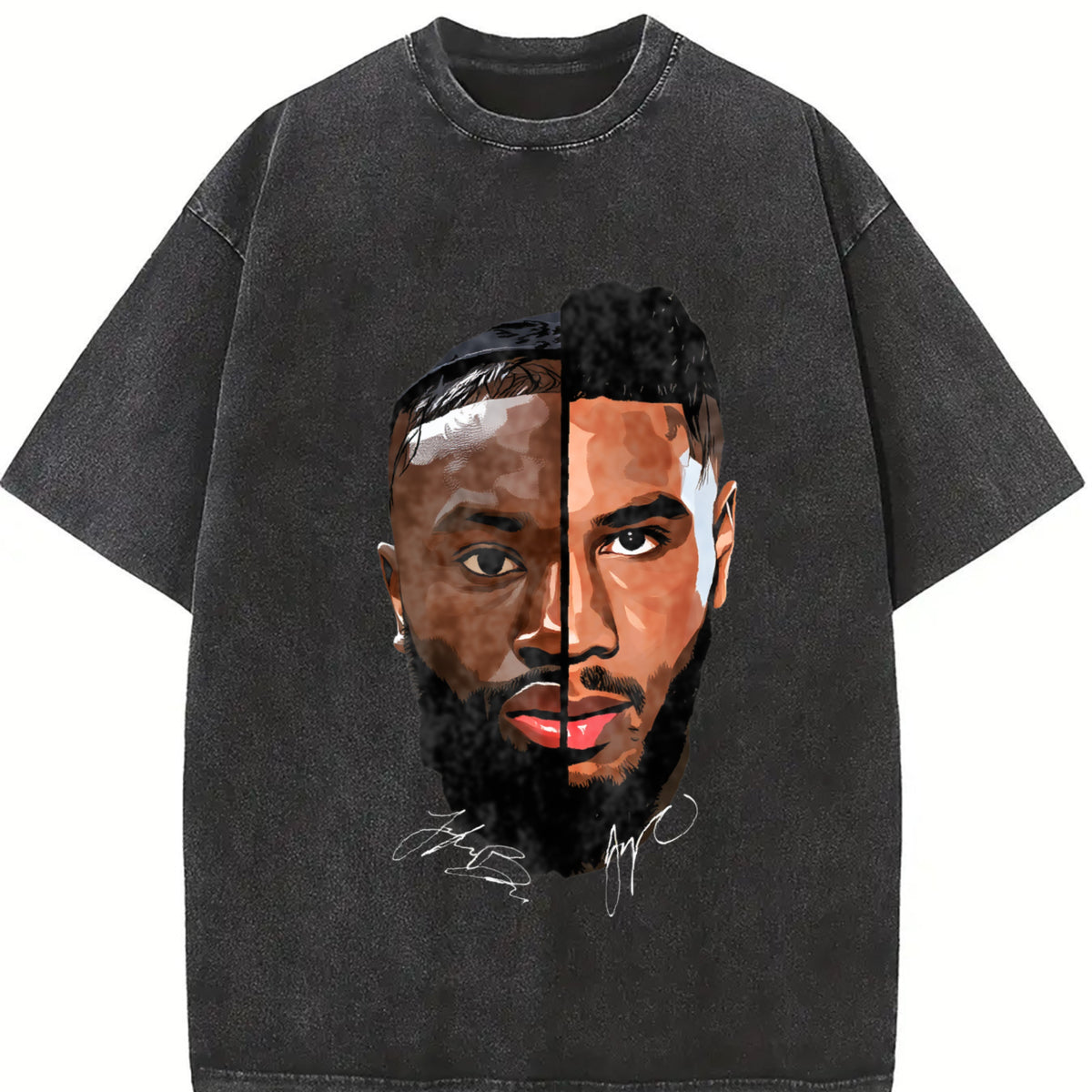 Brown And Tatum Duo T-Shirt Boston Basketball Custom Design Graphic T-Shirt