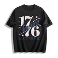 1776 America Cotton T-Shirt - Black