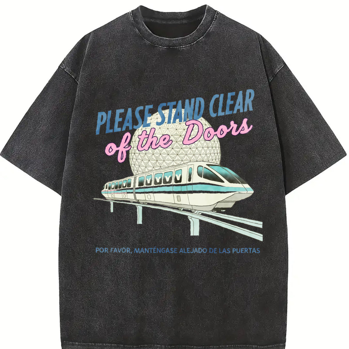 Comfort Colors Monorail Inspired T-shirt, Please Stand Clear of the Doors Graphic Tee, Epcot Spaceship Earth Shirt, Matching Family Vacation Tee