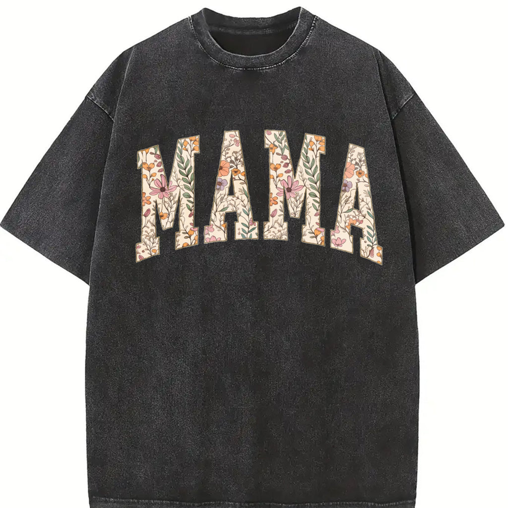 Comfort Colors Mama Shirt, Floral Mama TShirt, Mothers Day Gift, Girly Aesthetic Gift For Mom, Retro Mom Tee, Cute Mom  Mama Gifts