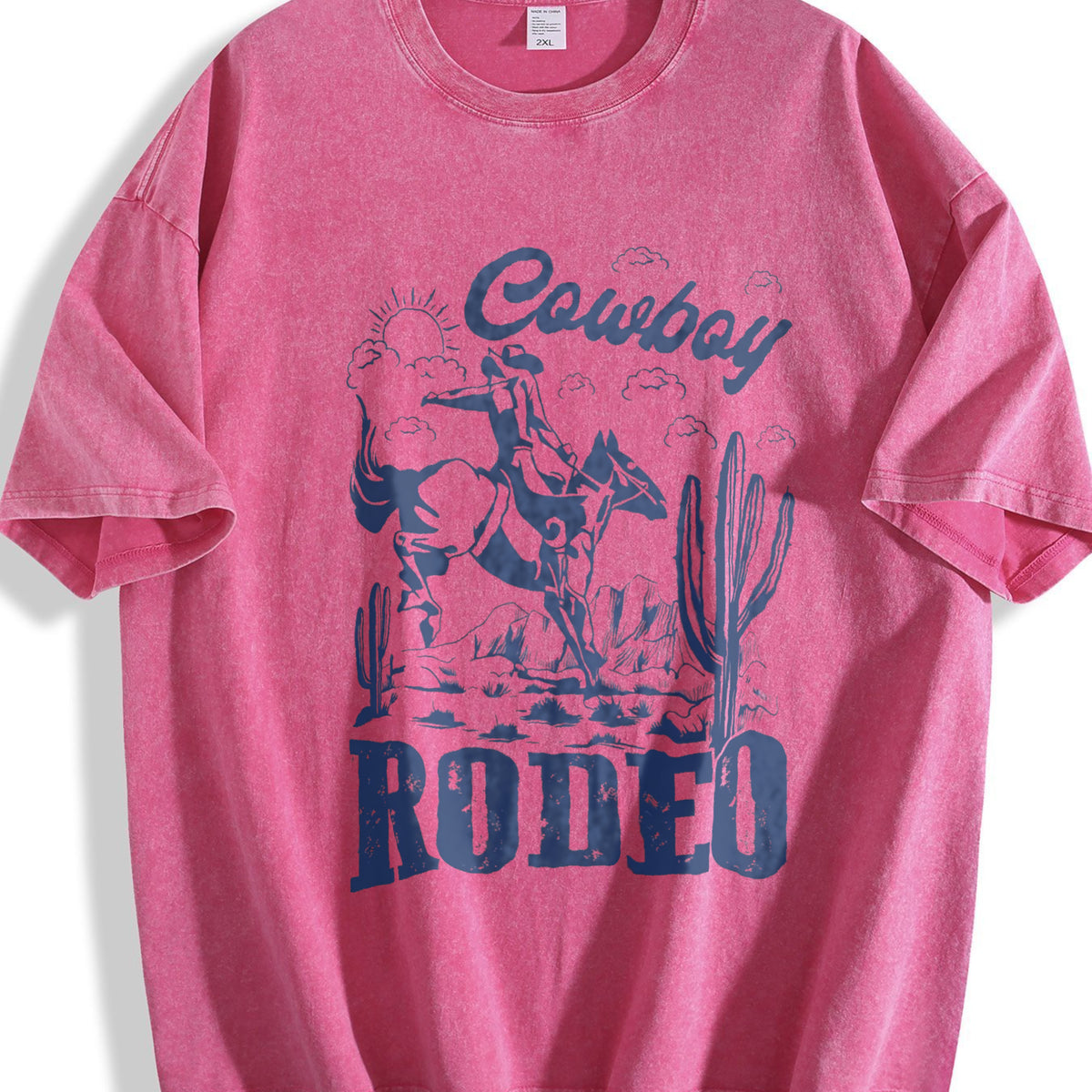 Rodeo 90s Cowboy Vintage Washed T-Shirt - product view