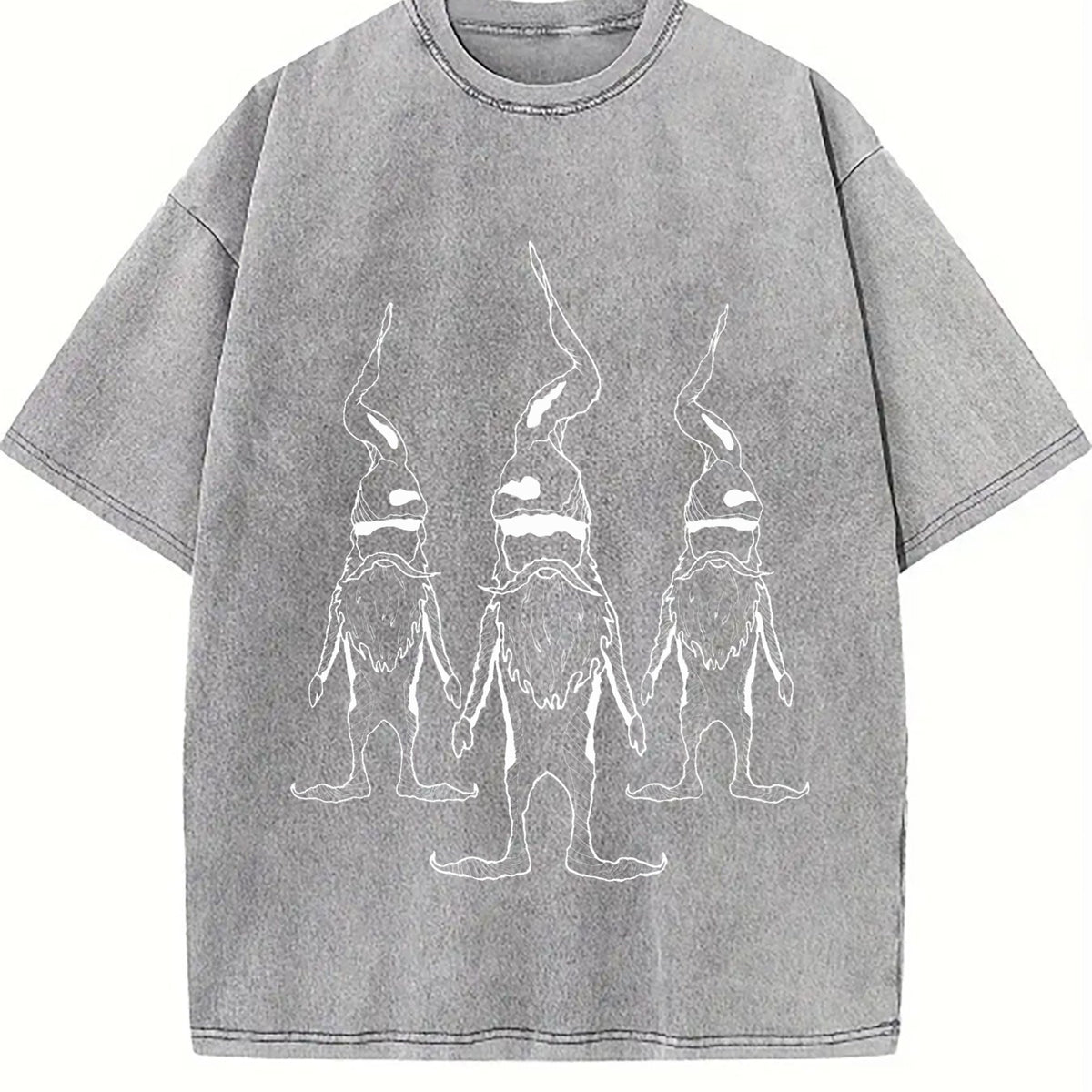 1800s Christmas Elf Cool Vintage Washed T-Shirt - product view
