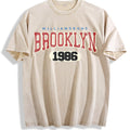 Williamsburg Brooklyn 1986 Vintage Washed T-Shirt - Beige