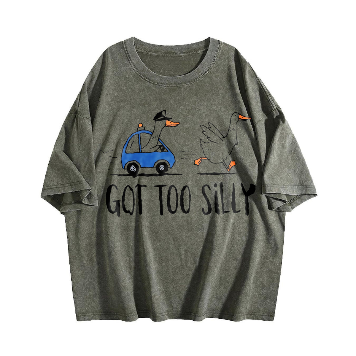 Got Too Silly Goose Matching Father & Son Vintage Washed T-Shirt - product view