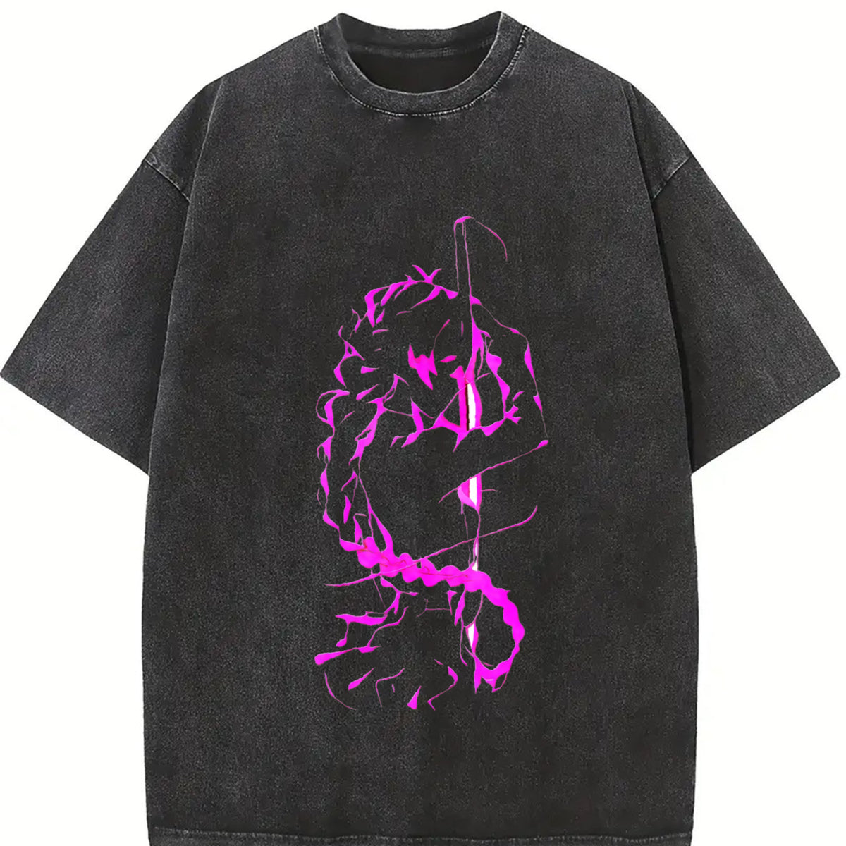 Mitsuri x Demon Slayer – Love Hashira Rage Mode Tee in Heavy Washed Cotton Oversized Fit | Anime Blade Fans Collector Drop