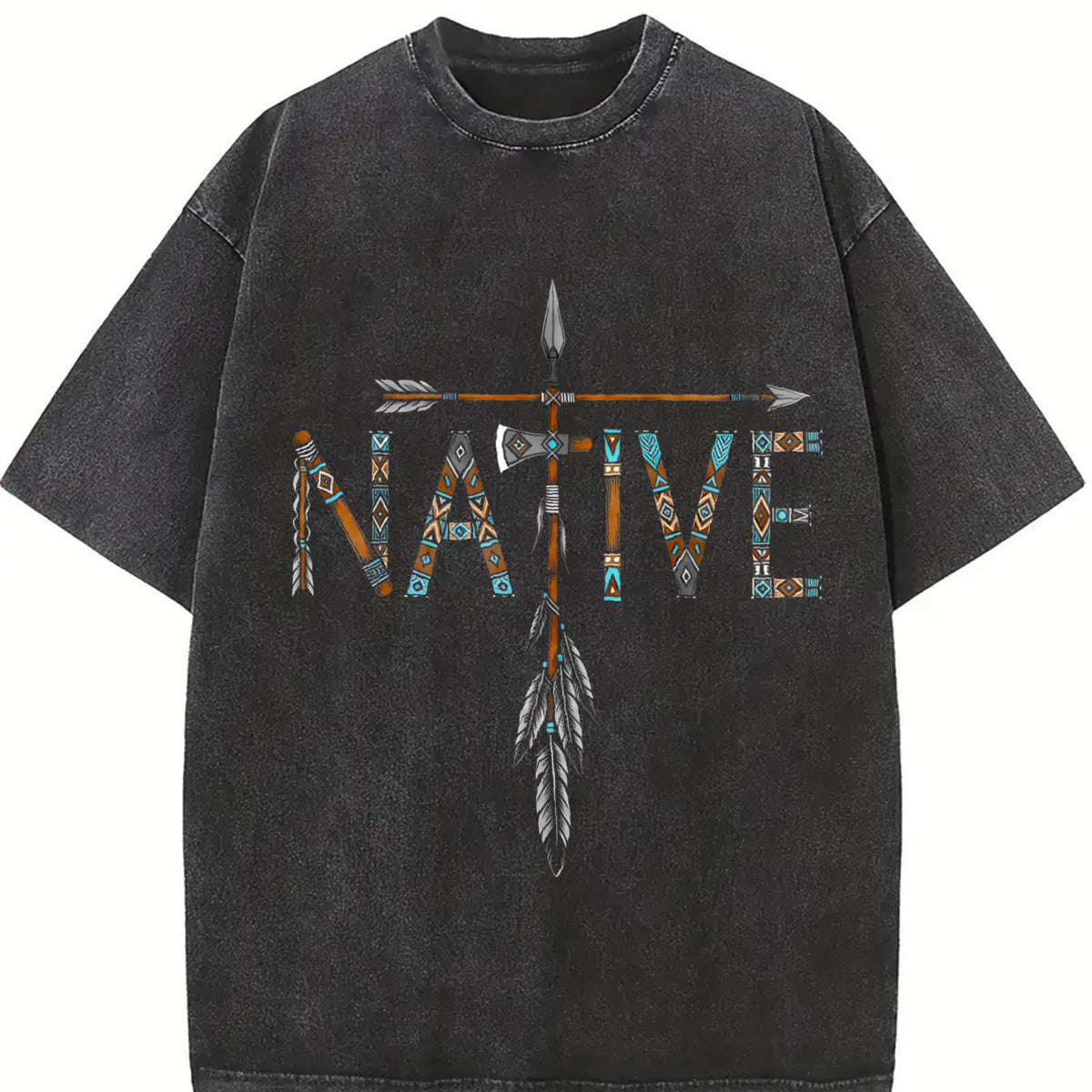 100% Cotton Unisex Native Indian American Day Pride Indigenous Native American T-Shirt Casual Top