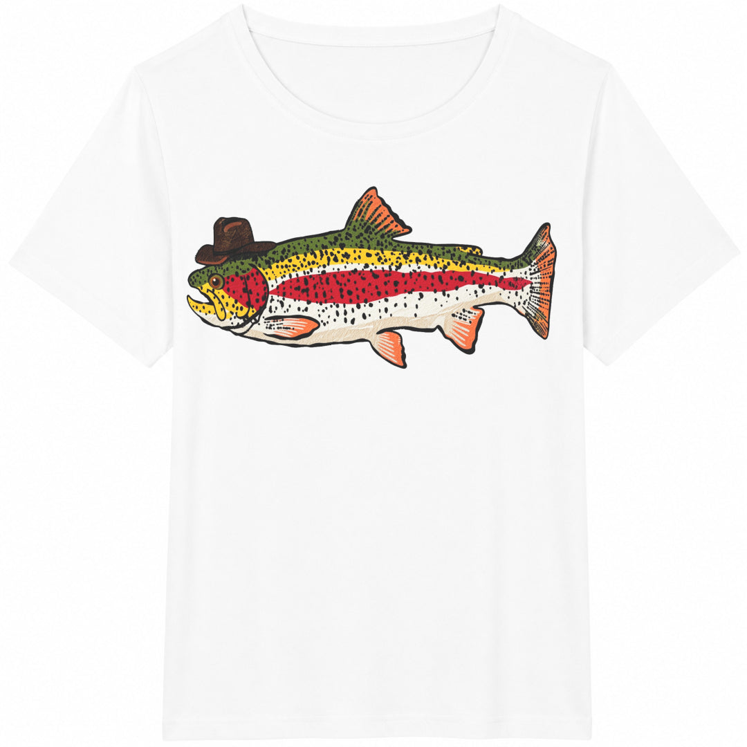 Cowboy Trout Garment-dyed Cotton T-Shirt - product view
