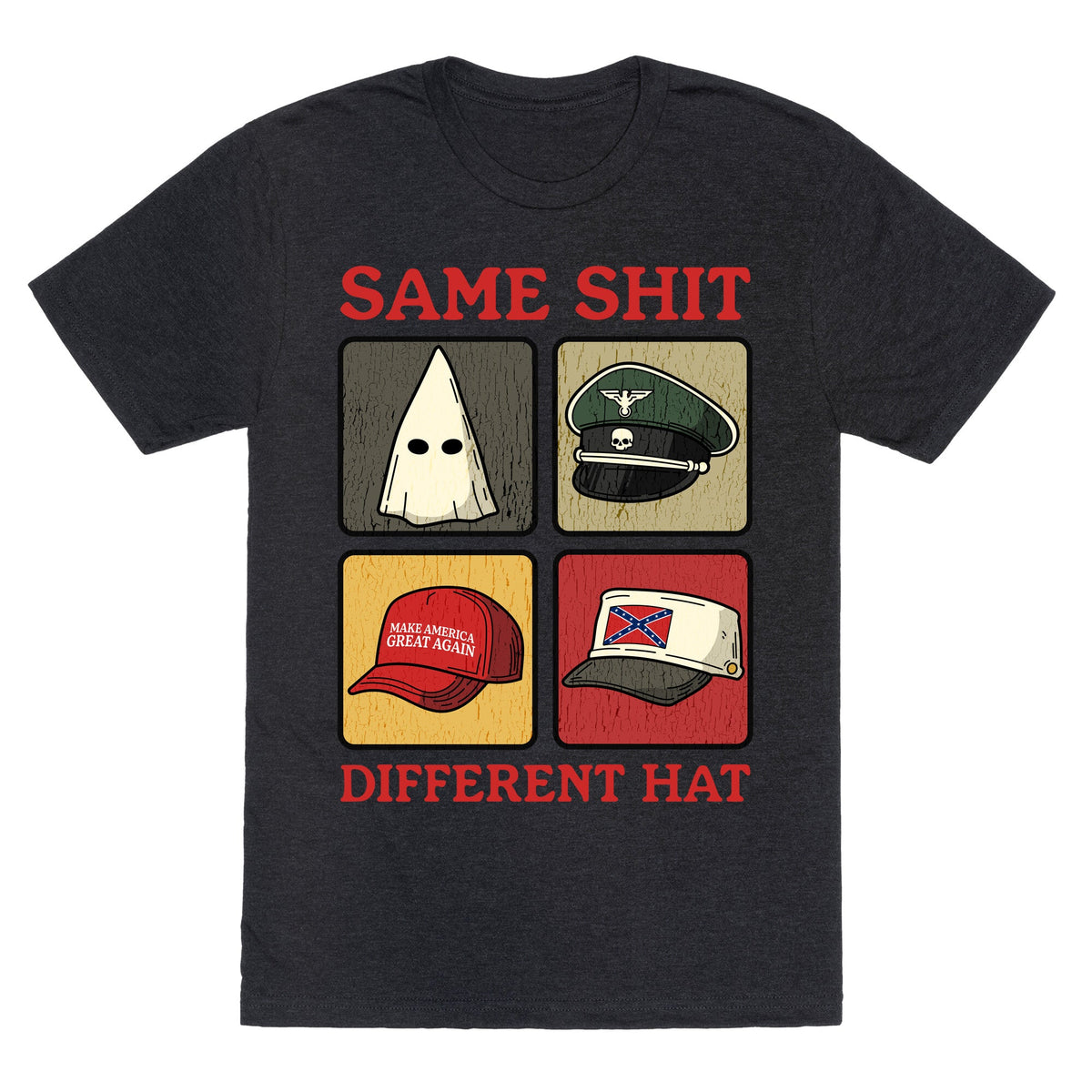 Same Shit Different Hat Unisex Triblend Tee