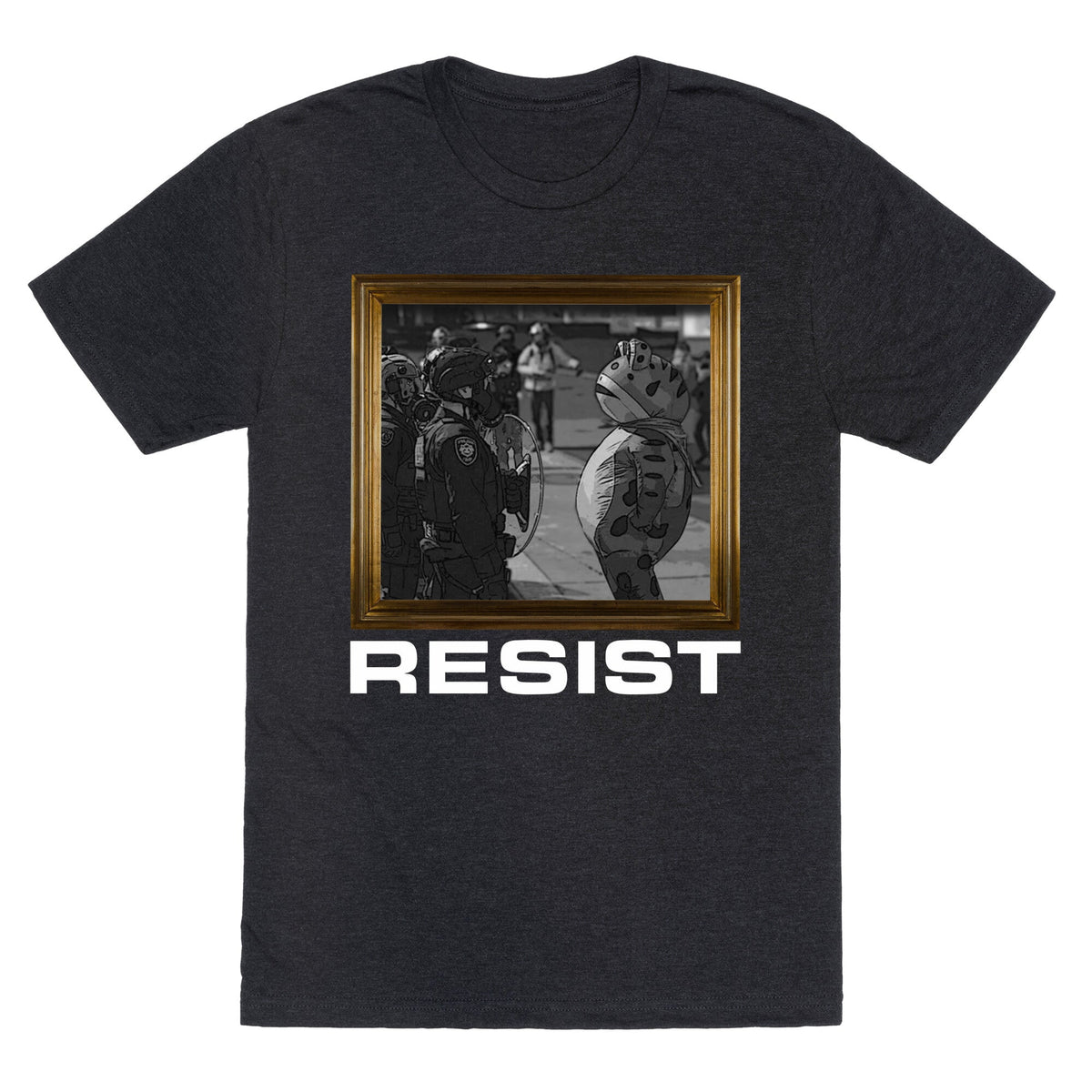 Portland Protest Frog Unisex Triblend Tee