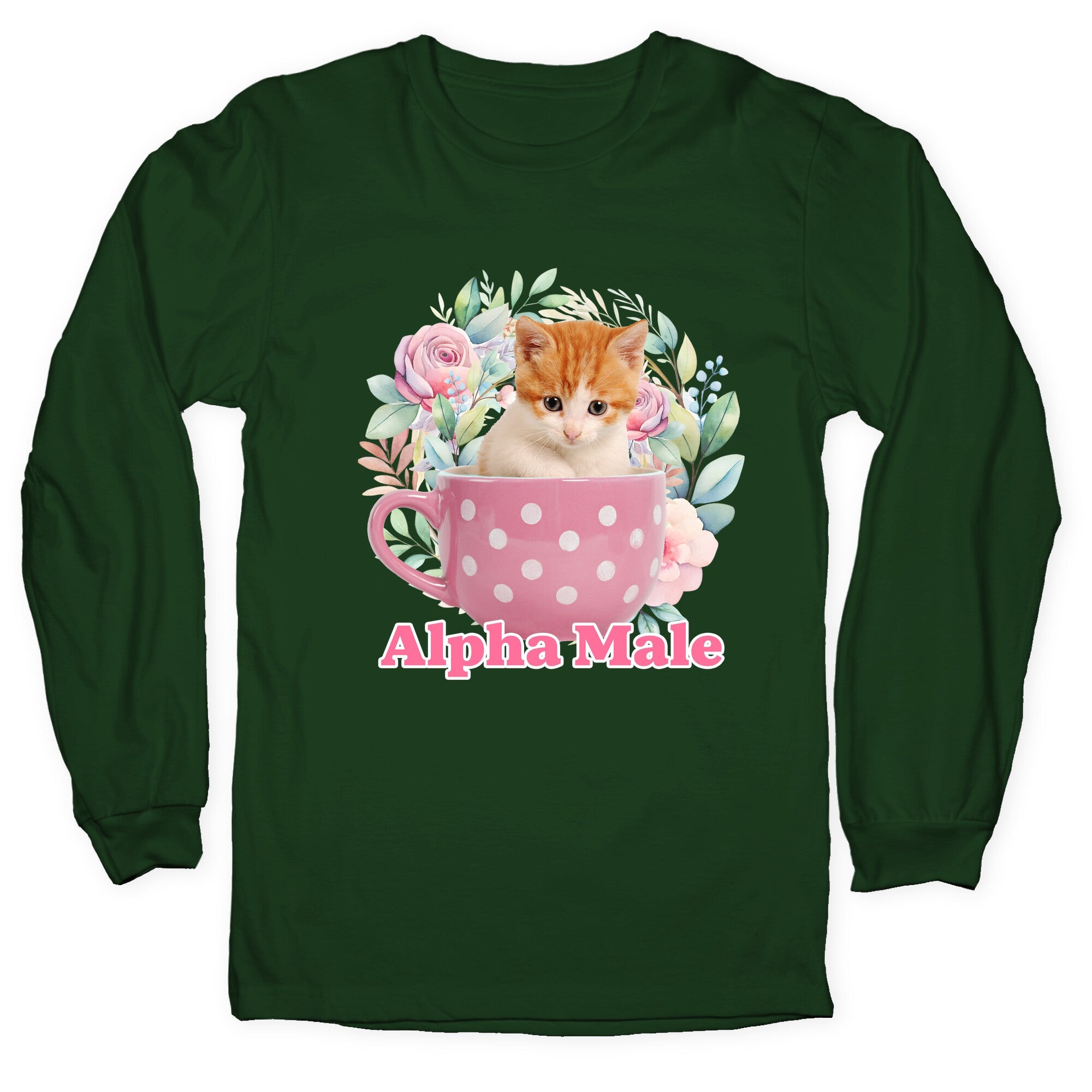 Alpha Male Kitten Longsleeve Tee