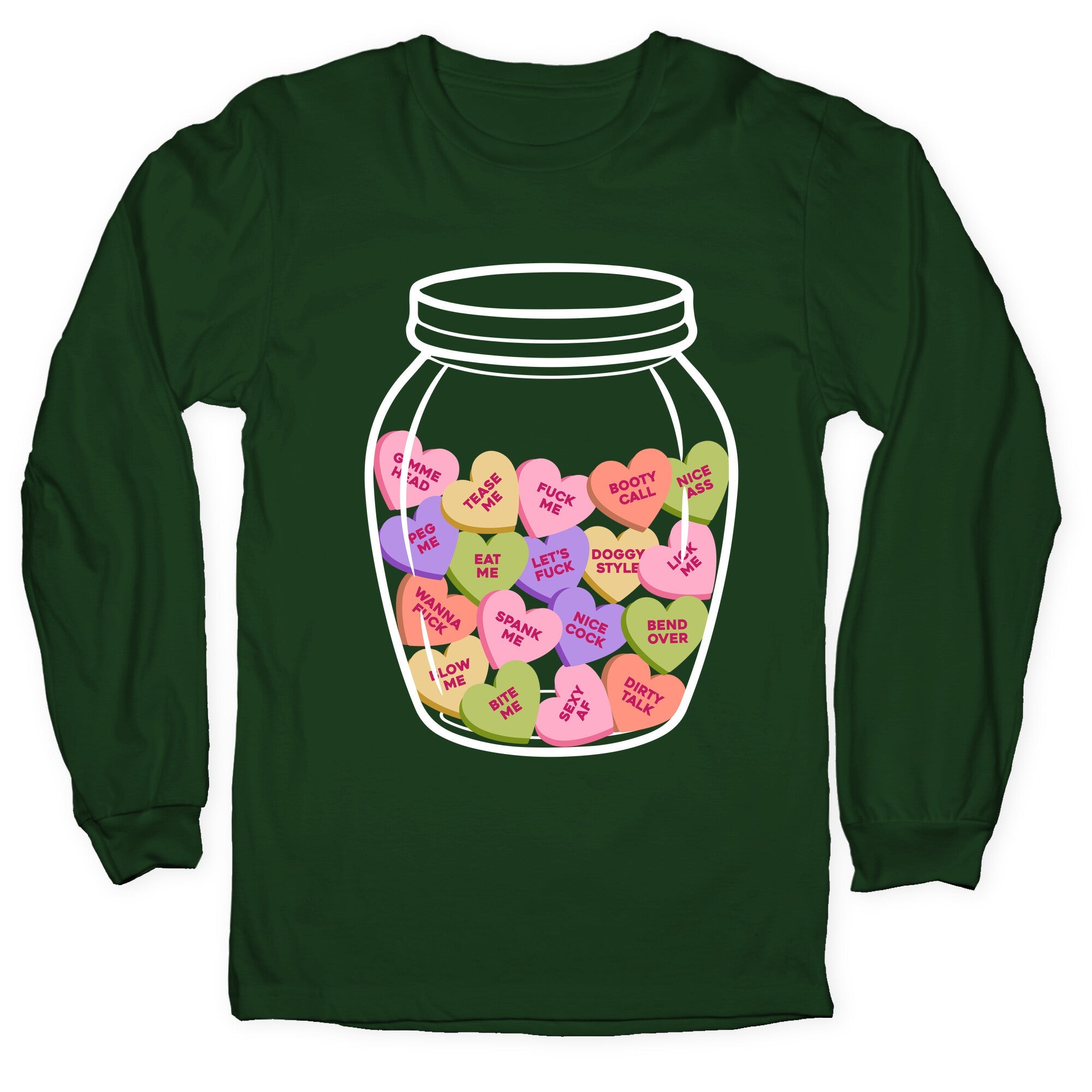 Candy Hearts NSFW Longsleeve Tee