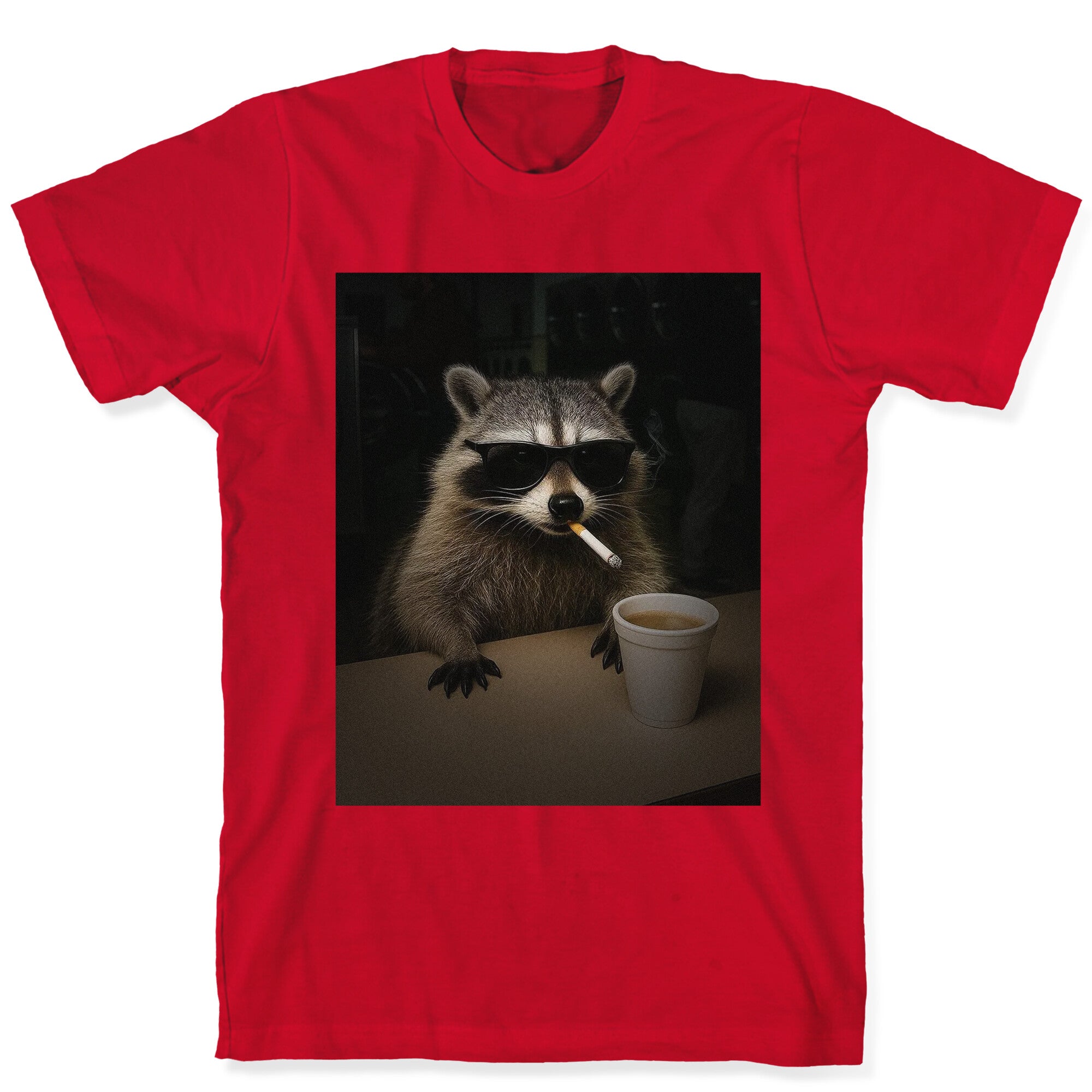 Coffee Raccoon T-Shirt