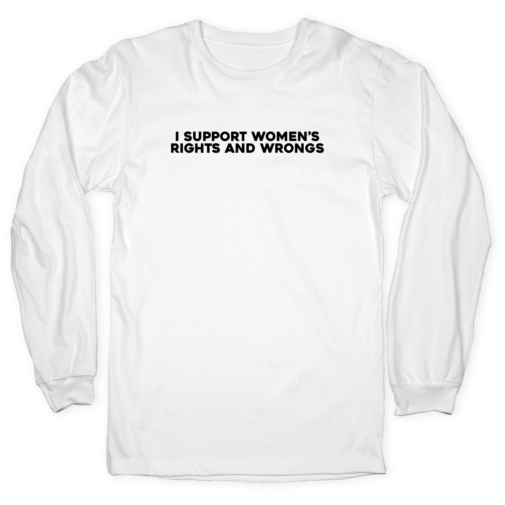 Womens Rights And Wrongs Longsleeve Tee